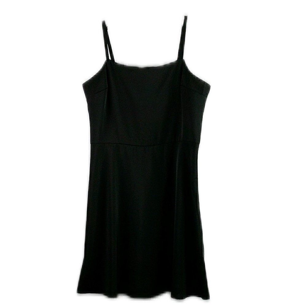 Studio 19 - Black Spaghetti Strapped A-Line Dress - Small